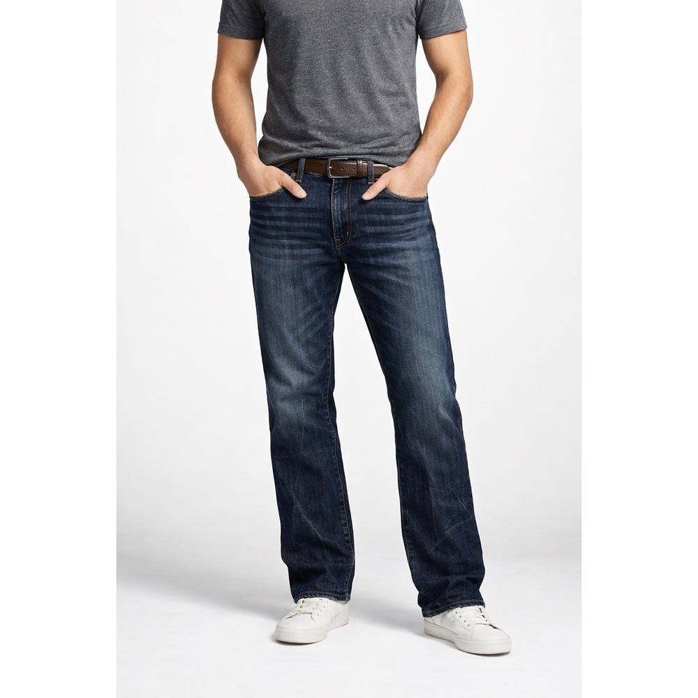 Polo Ralph Lauren Varick Slim Straight Mens Jeans 40x30 Freeman‎ Dark Wash Denim